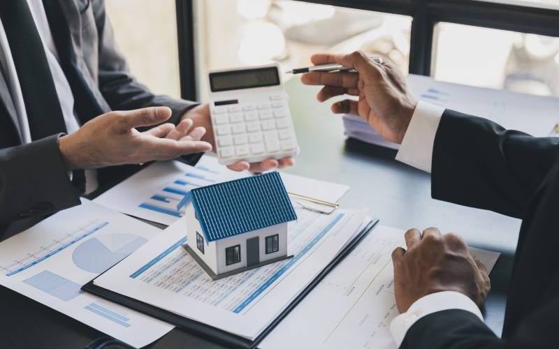 Probate court paperwork and property documents