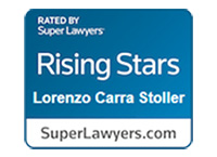 Rated by Super Lawyer Rising Stars Lorenzo Carra Stoller